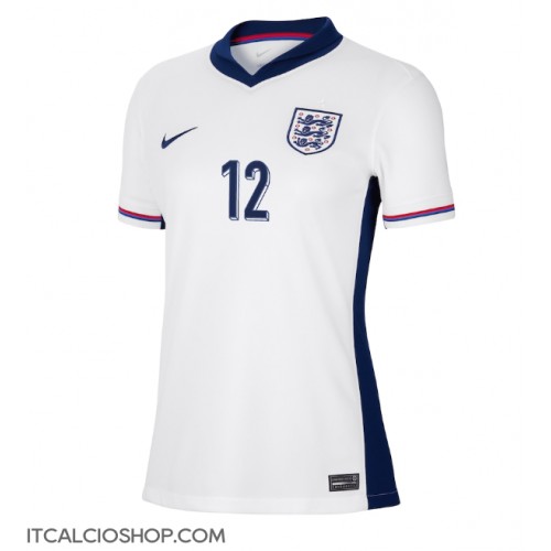 Inghilterra Kieran Trippier #12 Prima Maglia Femmina Europei 2024 Manica Corta